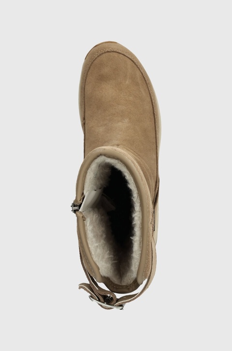 Jack Wolfskin śniegowce zamszowe Queenstown Texapore kolor zielony 4053541 - zdjęcie produktu nr 2