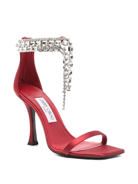 Jimmy Choo 100mm Verity crystal-embellished sandals - Pink - zdjęcie produktu nr 2