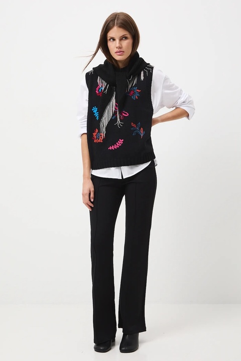 Medicine spodnie dresowe damskie kolor czarny gładkie - zdjęcie produktu nr 1