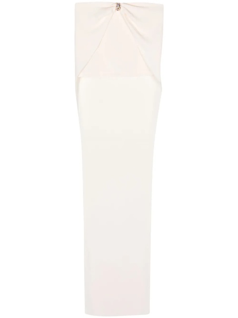Blumarine high-waist gathered maxi skirt - White - zdjęcie produktu nr 1