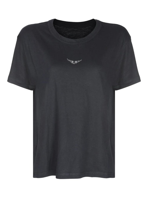 Zadig&Voltaire crystal-embellished T-shirt - Black - zdjęcie produktu nr 1