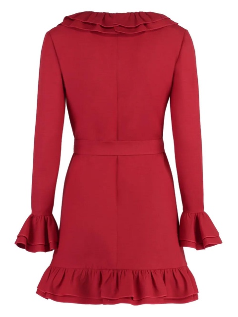 Valentino Garavani virgin wool-blend dress - Red - zdjęcie produktu nr 2