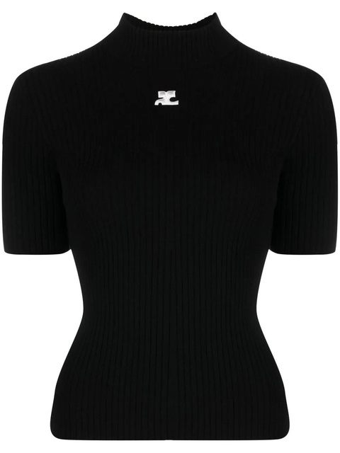 Courrèges Reedition rib-knit sweater - Black - zdjęcie produktu nr 1