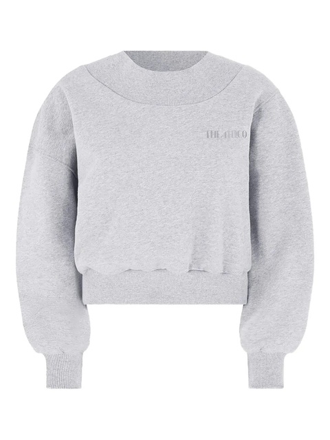 The Attico crossed-back sweatshirt - Grey - zdjęcie produktu nr 1