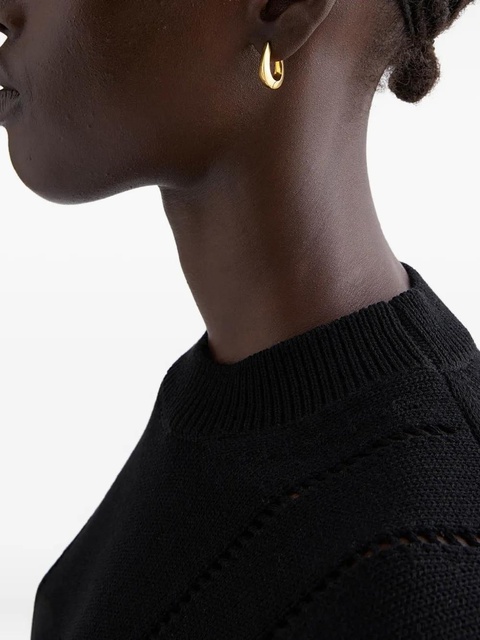 Jil Sander Horseshoe hoop earrings - Gold - zdjęcie produktu nr 2