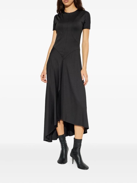 Victoria Beckham asymmetric-hem midi dress - Black - zdjęcie produktu nr 1