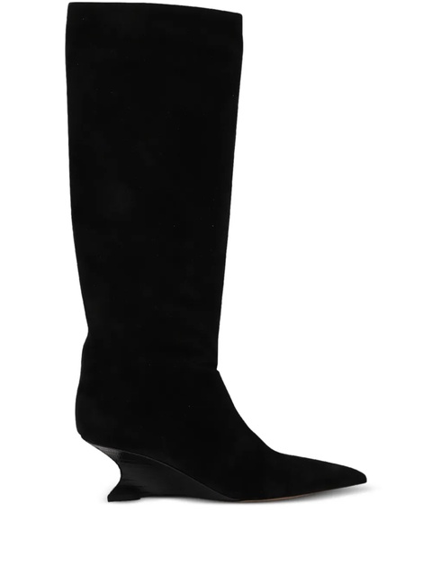 Paris Texas 50mm Nina sculpted-heel knee-high boots - Black - zdjęcie produktu nr 1