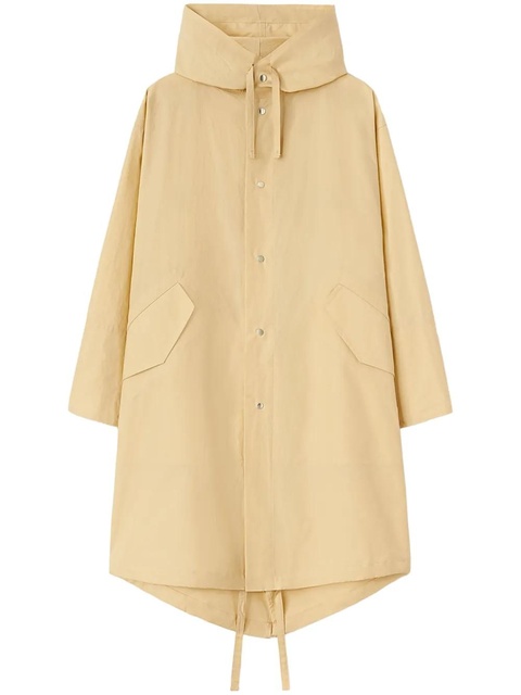 Jil Sander logo print drawstring coat - Yellow - zdjęcie produktu nr 1