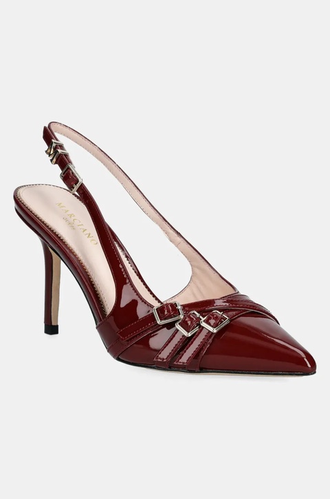 Guess szpilki skórzane SLING BACK BUCKLE S kolor czerwony 5GGZ31 7231A - zdjęcie produktu nr 1