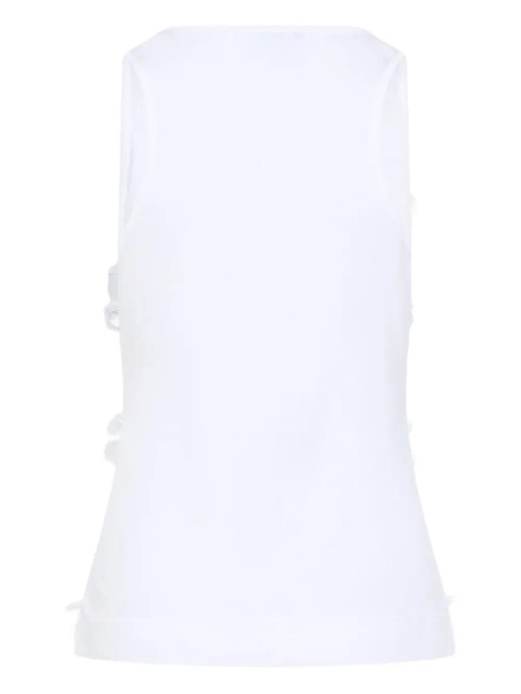 Simone Rocha ruffled top - White - zdjęcie produktu nr 2