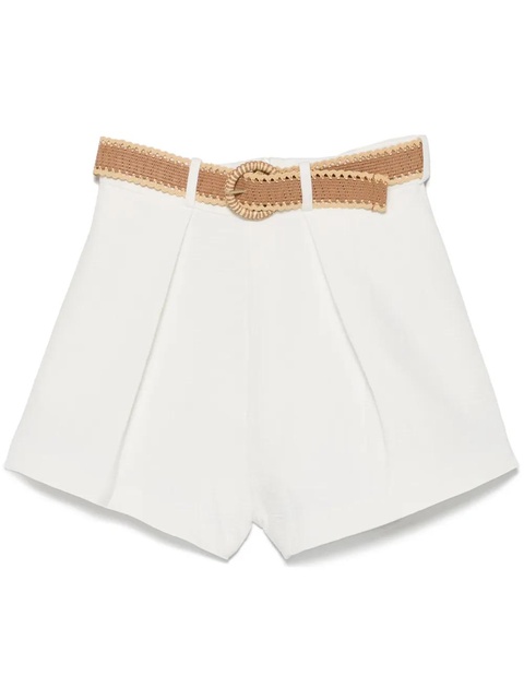 ZIMMERMANN Acacia Tuck shorts - White - zdjęcie produktu nr 1