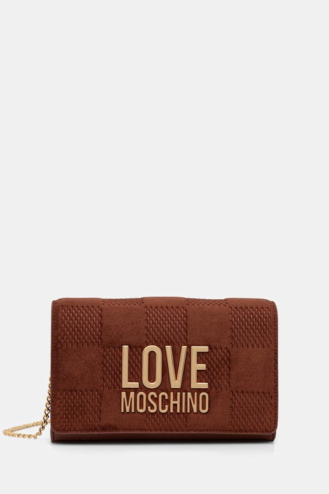 Love Moschino torebka kolor brązowy JC4127PP0NKB120A - zdjęcie produktu nr 1