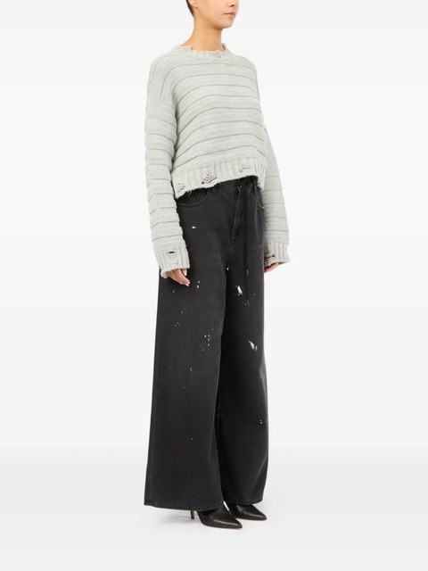 MM6 Maison Margiela crew neck sweater - Grey - zdjęcie produktu nr 2