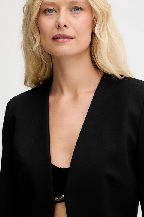Marciano Guess marynarka GWEN kolor czarny jednorzędowa gładka 5YGN18 7160A - zdjęcie produktu nr 2
