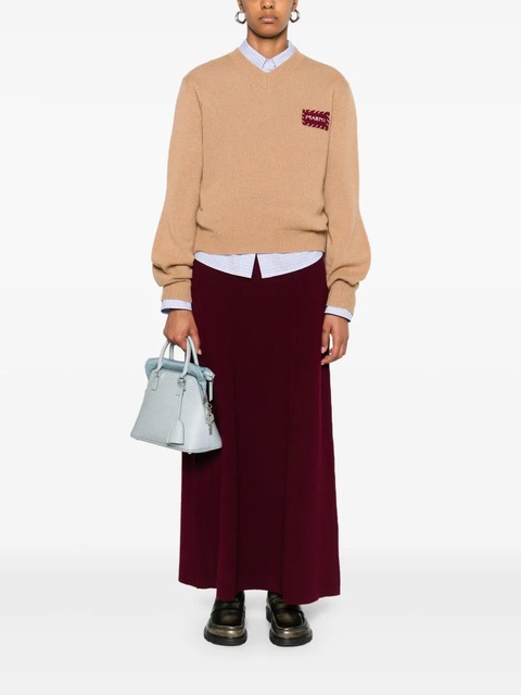 Marni V-neck sweater - Brown - zdjęcie produktu nr 2