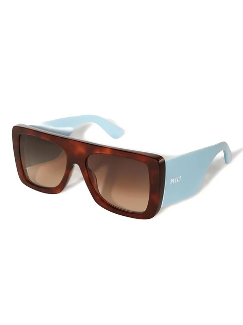 PUCCI rectangle-frame sunglasses - Brown - zdjęcie produktu nr 2