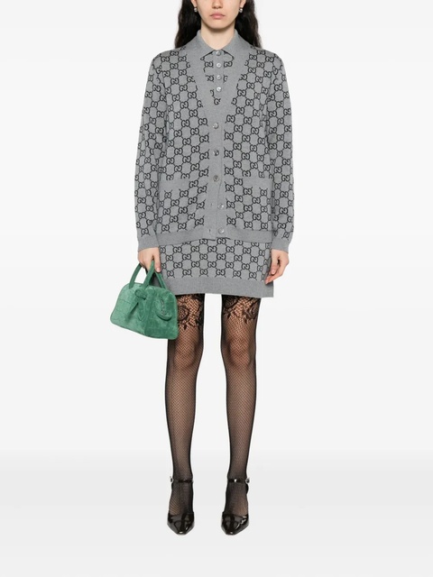 Gucci GG-monogram cardigan - Grey - zdjęcie produktu nr 1