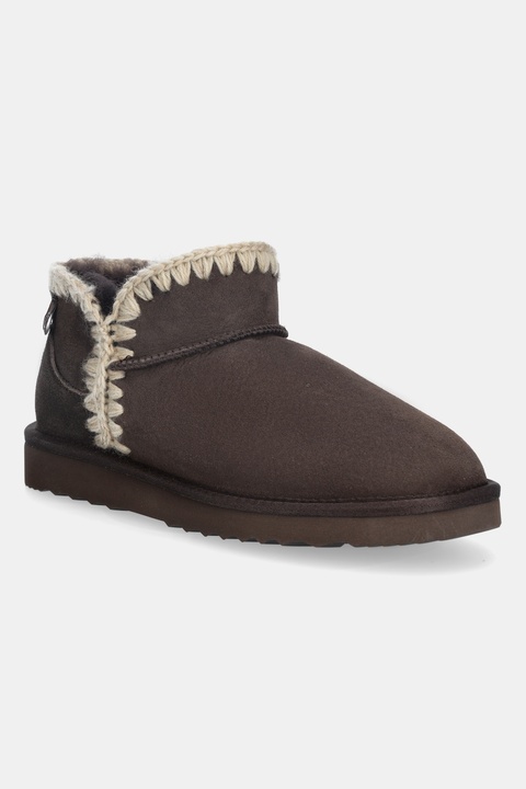 Answear.LAB śniegowce zamszowe kolor brązowy - zdjęcie produktu nr 1