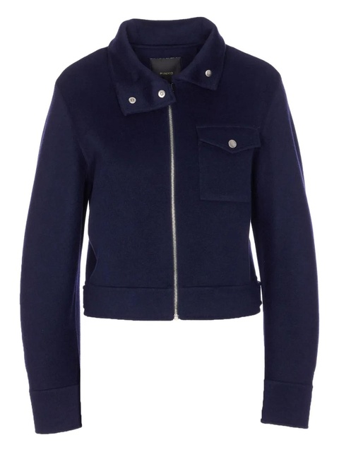 PINKO zip-front shirt jacket - Blue - zdjęcie produktu nr 1