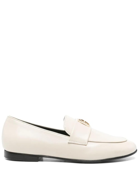ANINE BING logo plaque loafers - Neutrals - zdjęcie produktu nr 1