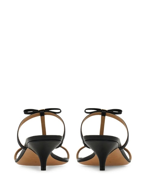 Ferragamo Bow T-strap kitten-heel sandals - Black - zdjęcie produktu nr 2