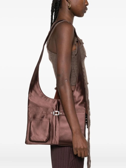 Gimaguas Blanca satin shoulder bag - Brown - zdjęcie produktu nr 2