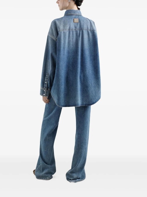 Dolce & Gabbana oversized denim shirt - Blue - zdjęcie produktu nr 2
