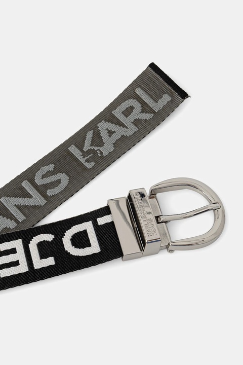 Karl Lagerfeld Jeans pasek damski kolor czarny A3W33142 - zdjęcie produktu nr 1