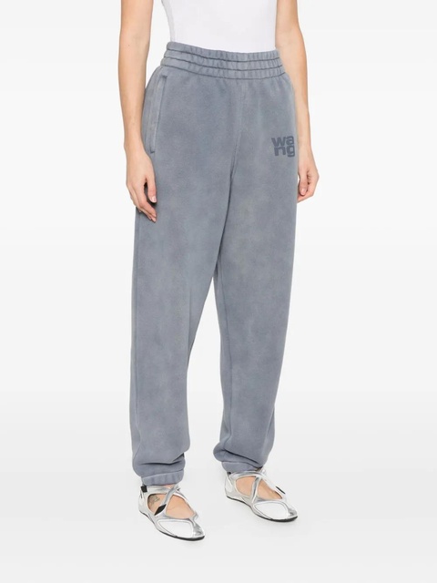 Alexander Wang logo-embroidered sweatpants - Blue - zdjęcie produktu nr 2