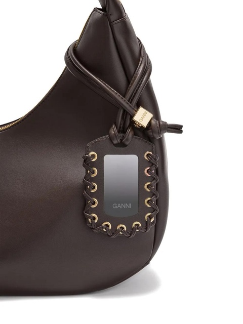 GANNI Hobo medium shoulder bag - Brown - zdjęcie produktu nr 2