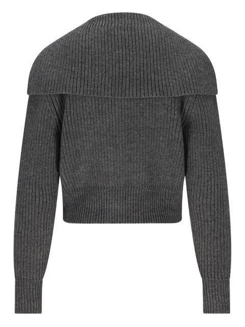 Givenchy logo-embroidered cardigan - Grey - zdjęcie produktu nr 2