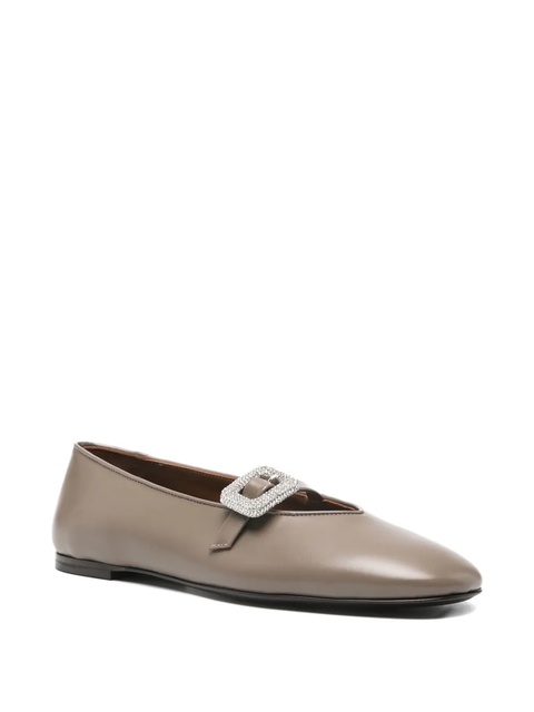 Giuseppe Zanotti Georgia Buckle ballet flats - Brown - zdjęcie produktu nr 1