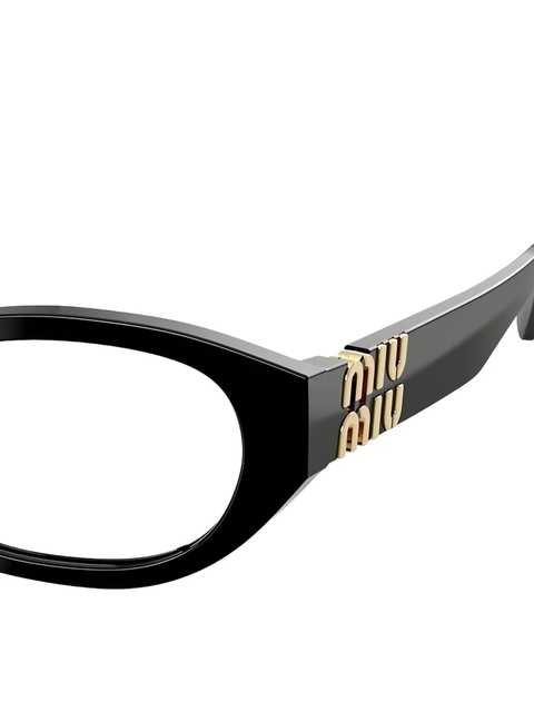 Miu Miu Eyewear logo-plaque glasses - Black - zdjęcie produktu nr 2
