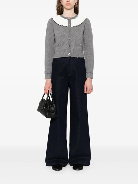 SANDRO round-collar cardigan - Grey - zdjęcie produktu nr 2
