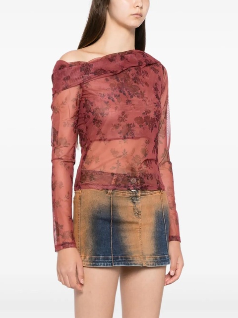 Reformation Elio top - Red - zdjęcie produktu nr 2