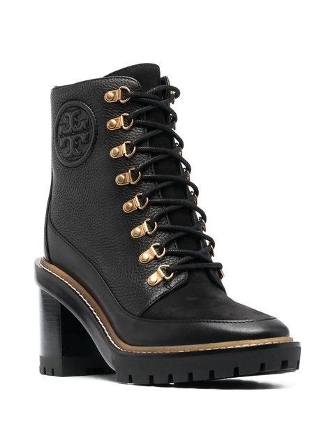 Tory Burch 100mm lace-up leather boots - Black - zdjęcie produktu nr 1