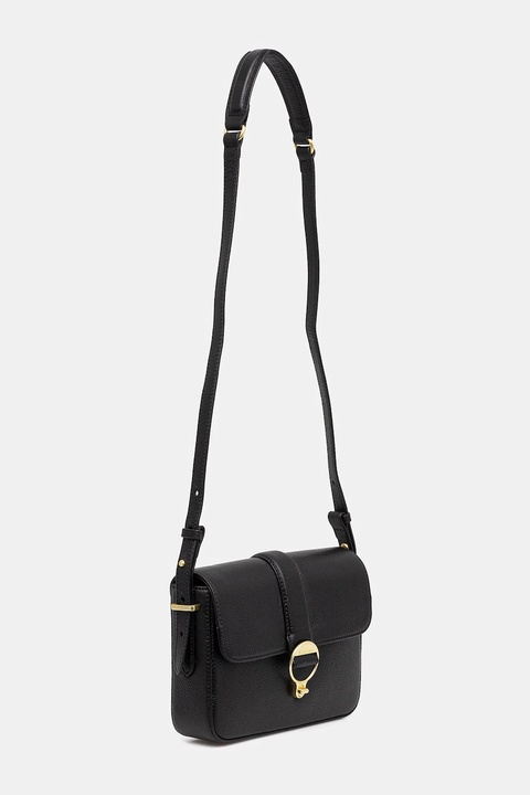 Barbour torebka skórzana kolor czarny LBA0491 - zdjęcie produktu nr 2
