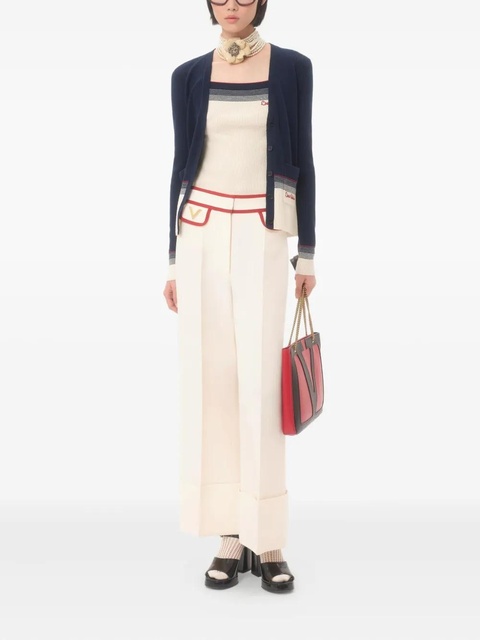Valentino Garavani MAGLIA CARDIGAN CORTO - NAVY/BETULLA - S - 0W6 - zdjęcie produktu nr 2