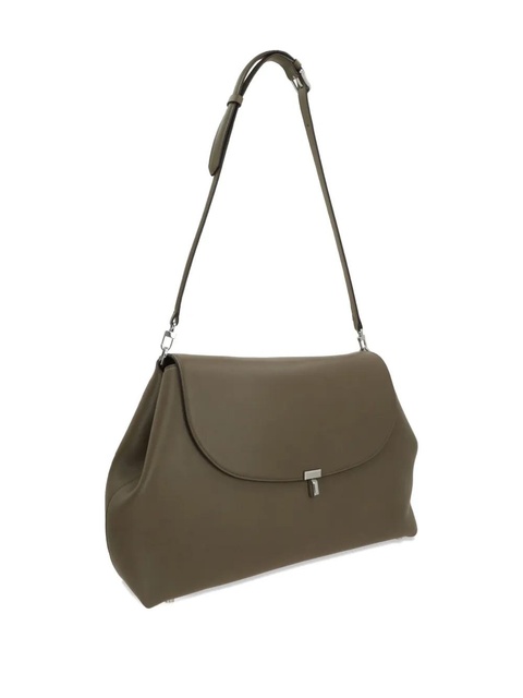 TOTEME flap leather shoulder bag - Green - zdjęcie produktu nr 2