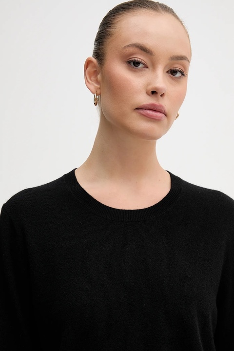 United Colors of Benetton sweter wełniany damski kolor czarny 1002D10BG - zdjęcie produktu nr 2