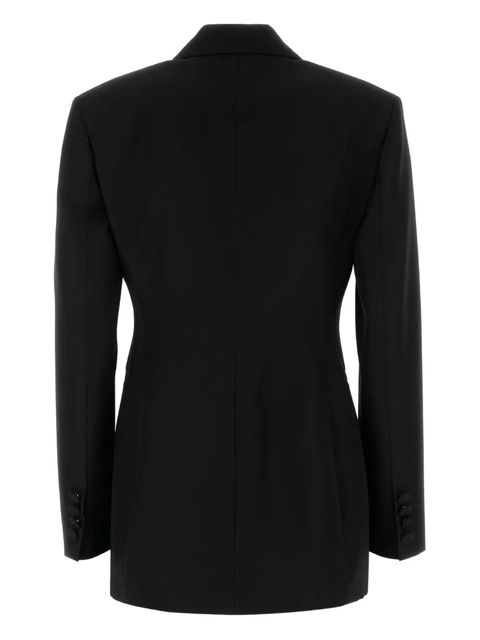 Blumarine rose-embellished wool blazer - Black - zdjęcie produktu nr 1