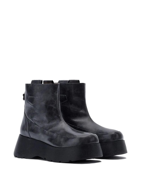 GANNI Kat pull-tab platform boots - Grey - zdjęcie produktu nr 2