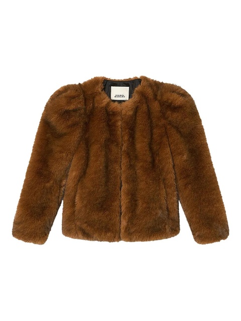 ISABEL MARANT Bahria puffed jacket - Brown - zdjęcie produktu nr 1