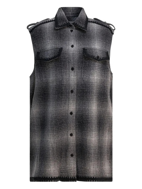 Golden Goose checked mini dress - Grey - zdjęcie produktu nr 1