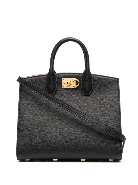 Ferragamo small Studio Box bag - Black - zdjęcie produktu nr 1