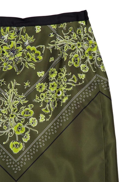 Gucci floral silk skirt - Green - zdjęcie produktu nr 2