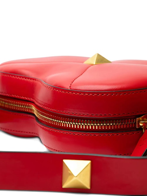 Valentino Garavani heart-shape stud-embellishment cross body bag - Red - zdjęcie produktu nr 2