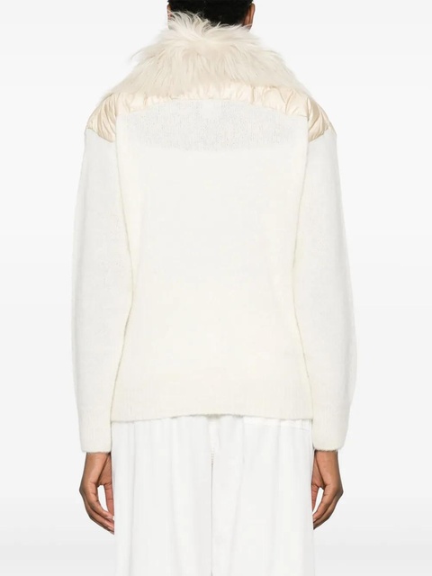 Moncler Grenoble panelled knitted down jacket - Neutrals - zdjęcie produktu nr 2