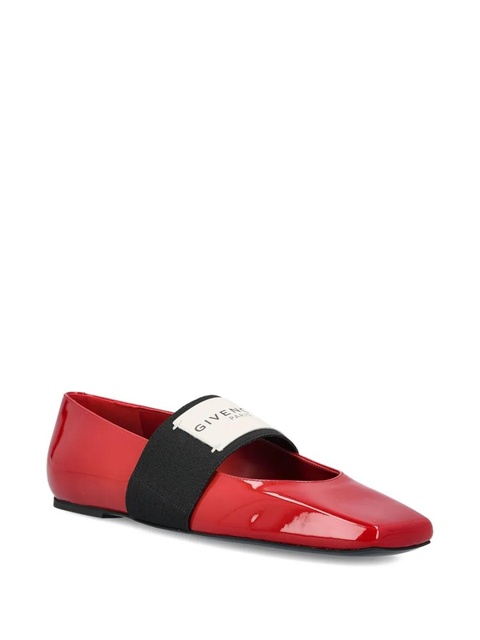 Givenchy logo-strap ballet flats - Red - zdjęcie produktu nr 1