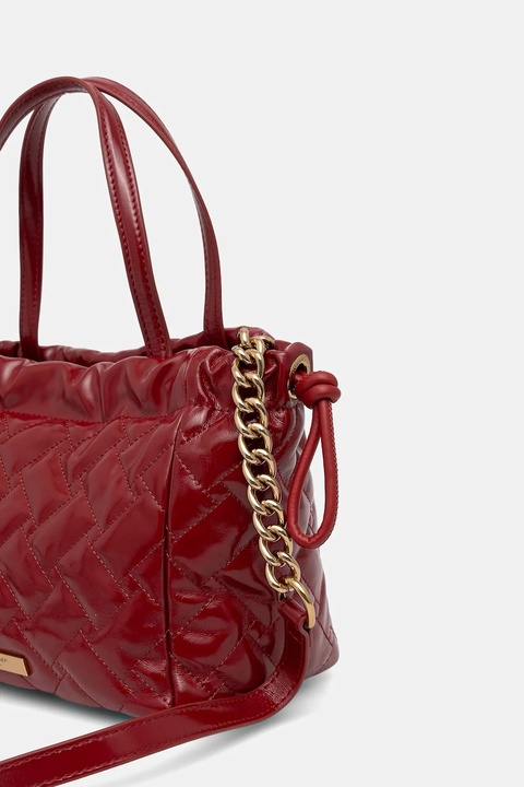 Kurt Geiger London torebka skórzana KENSINGTON kolor czerwony 4376350319 - zdjęcie produktu nr 2